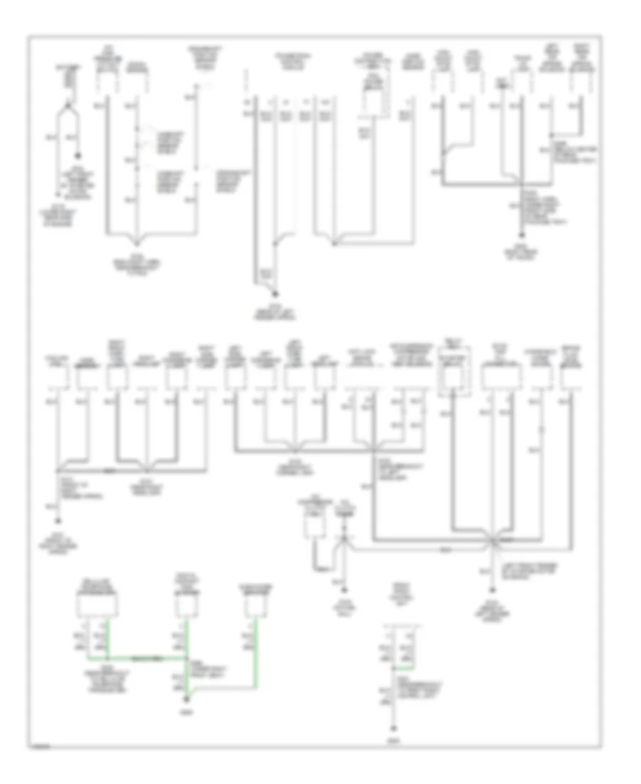 Ground Distribution Wiring Diagram 1 of 3 for Lincoln Town Car Cartier 1998