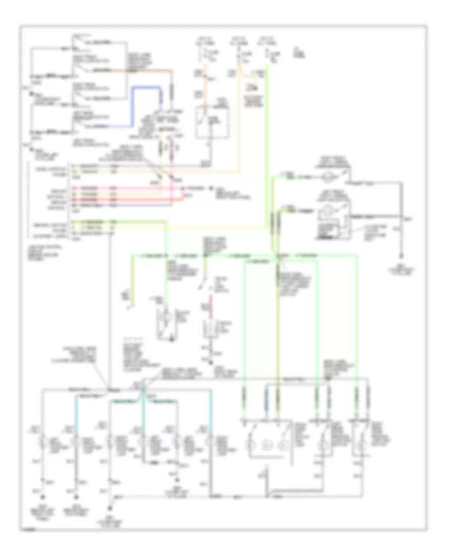 Courtesy Lamps Wiring Diagram for Lincoln Town Car Cartier 1998