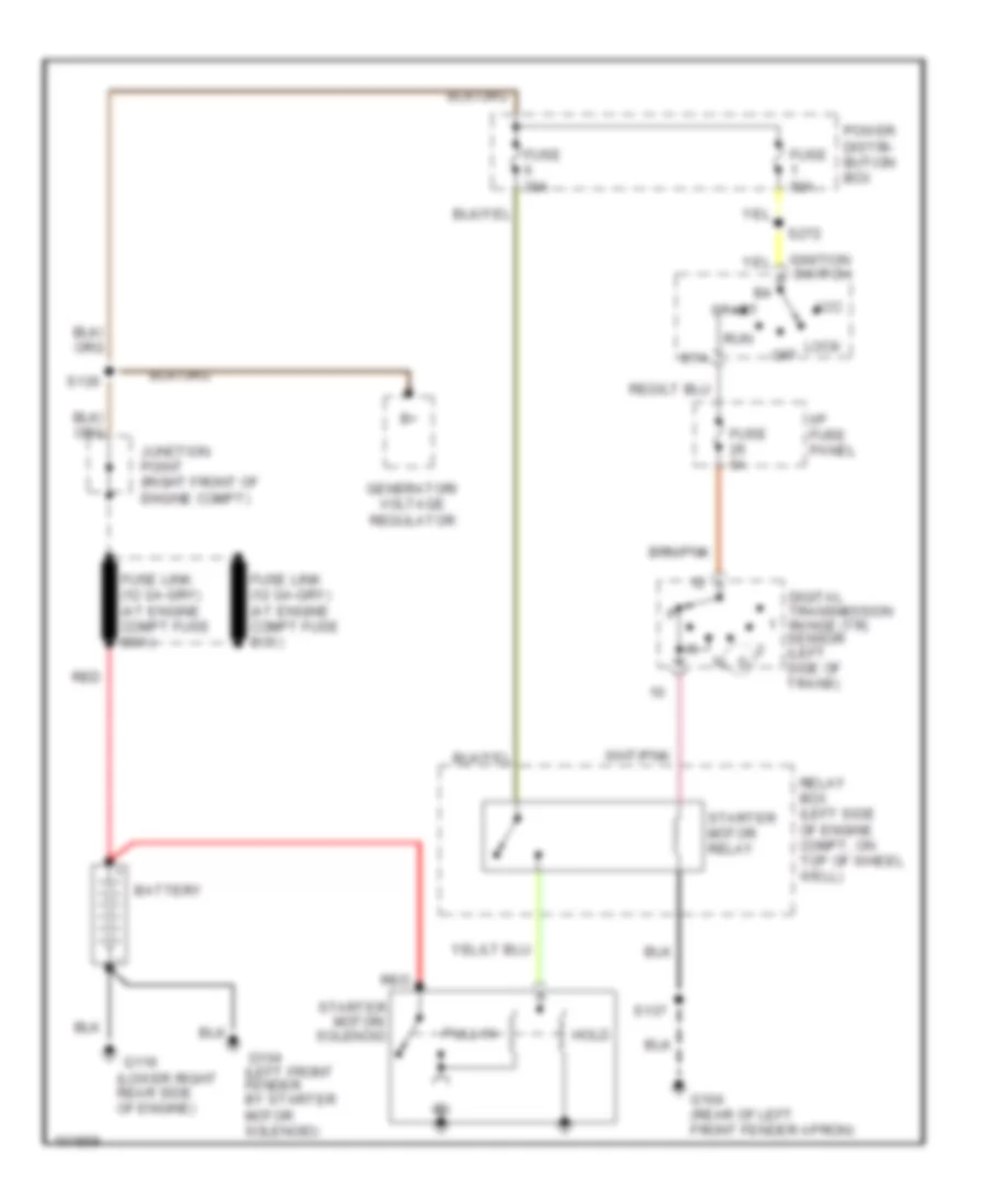 Starting Wiring Diagram for Lincoln Town Car Cartier 1998