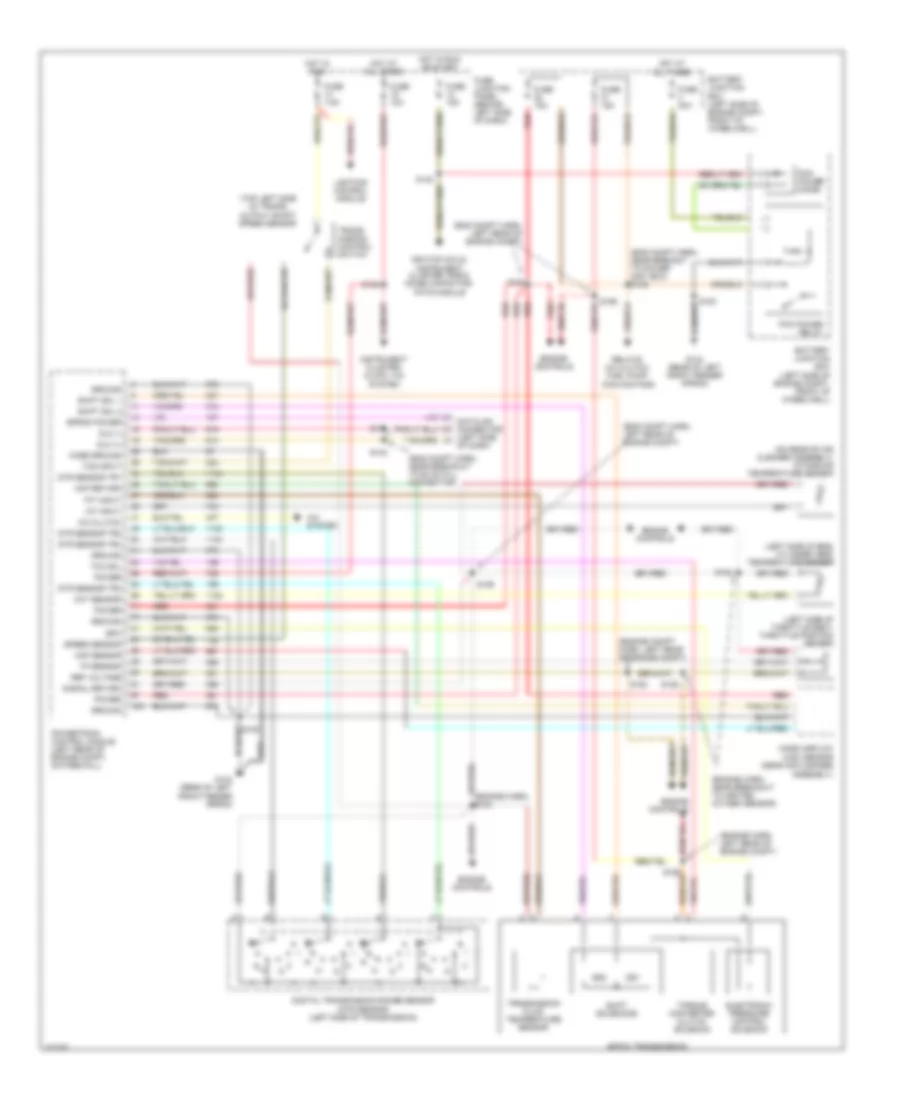 Transmission Wiring Diagram for Lincoln Town Car Cartier 1998