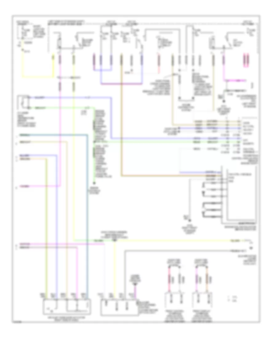 Automatic A C Wiring Diagram 2 of 2 for Lincoln MKS 2011