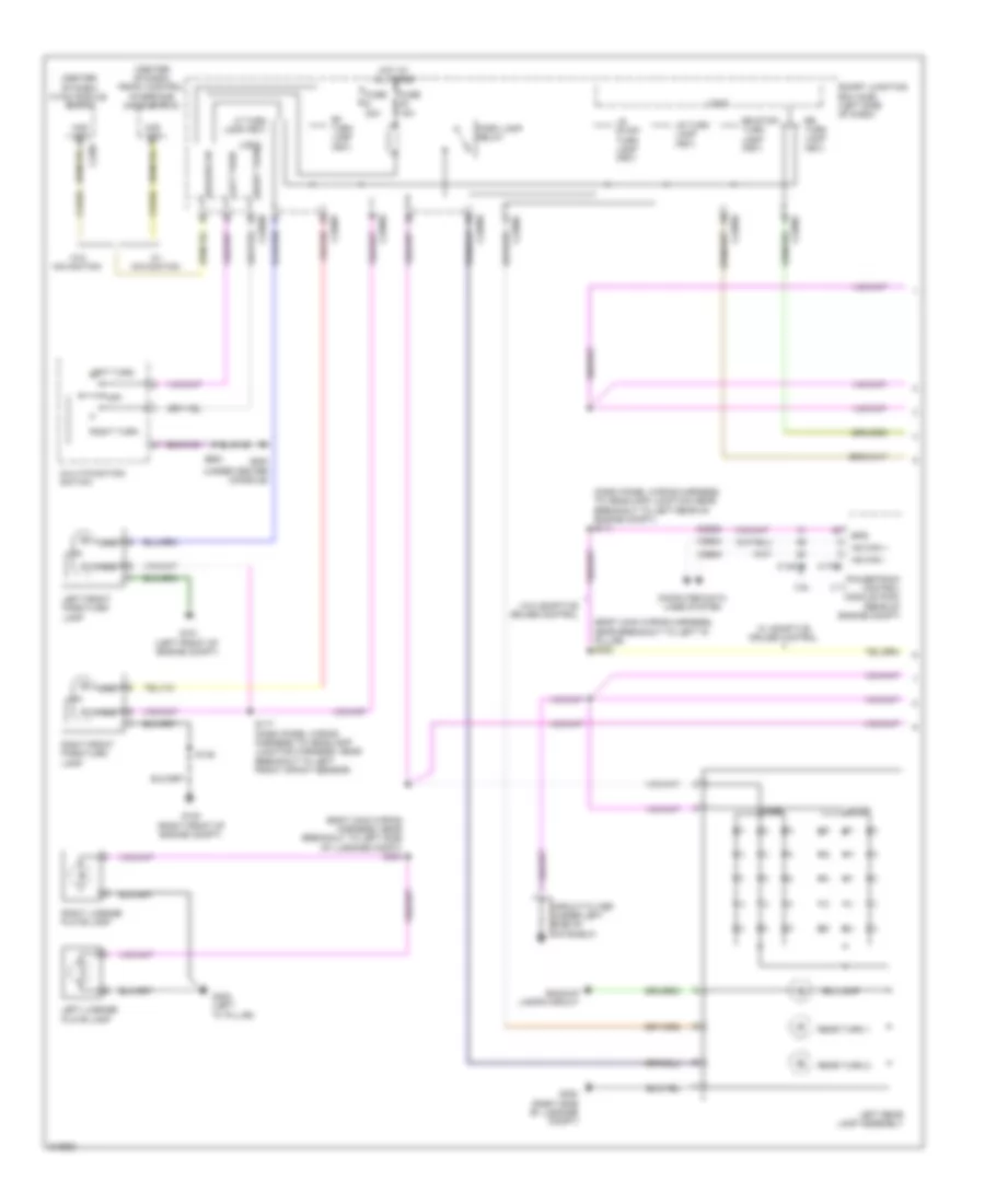 Exterior Lamps Wiring Diagram (1 of 2) for Lincoln MKS 2011