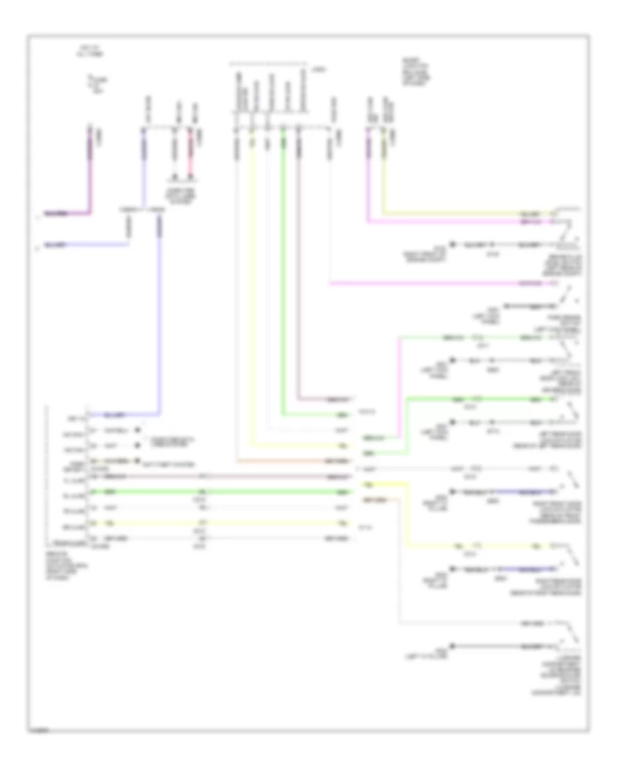 Instrument Cluster Wiring Diagram (2 of 2) for Lincoln MKS 2011