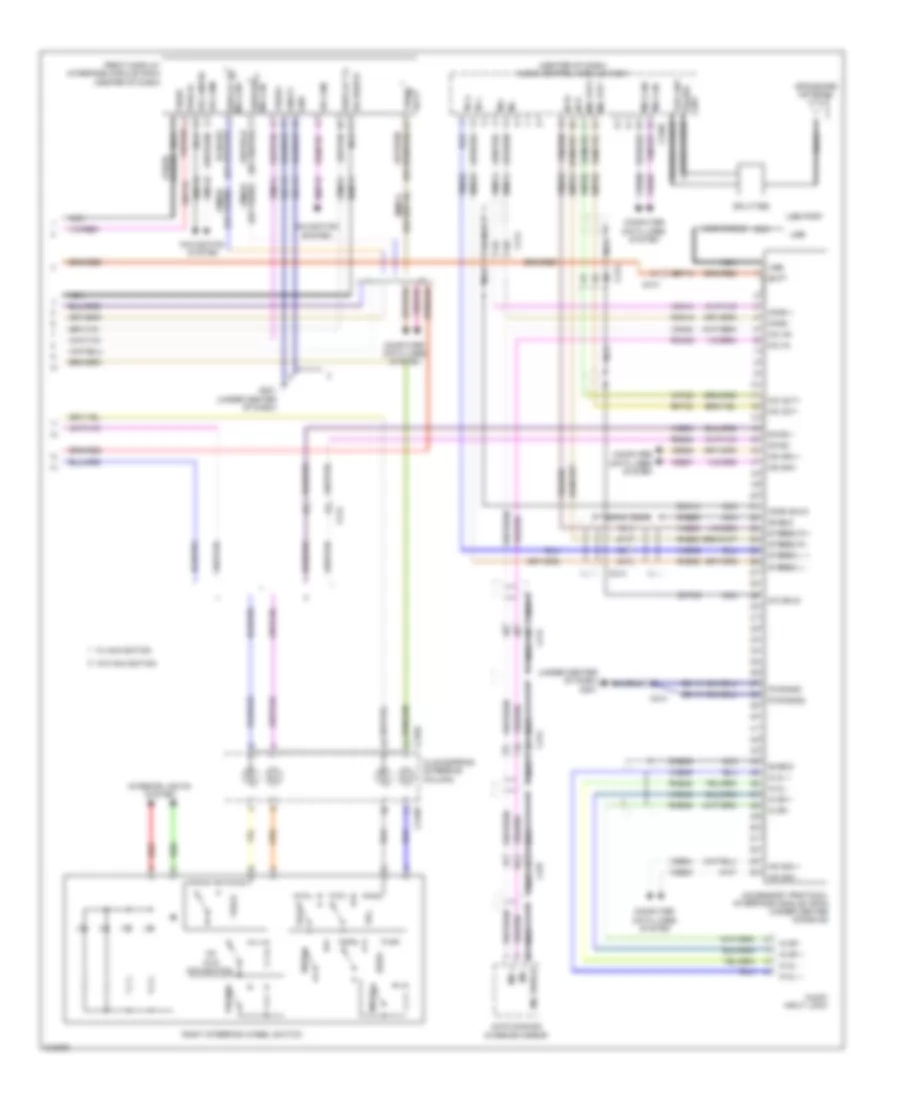 Navigation Wiring Diagram 3 of 3 for Lincoln MKS 2011