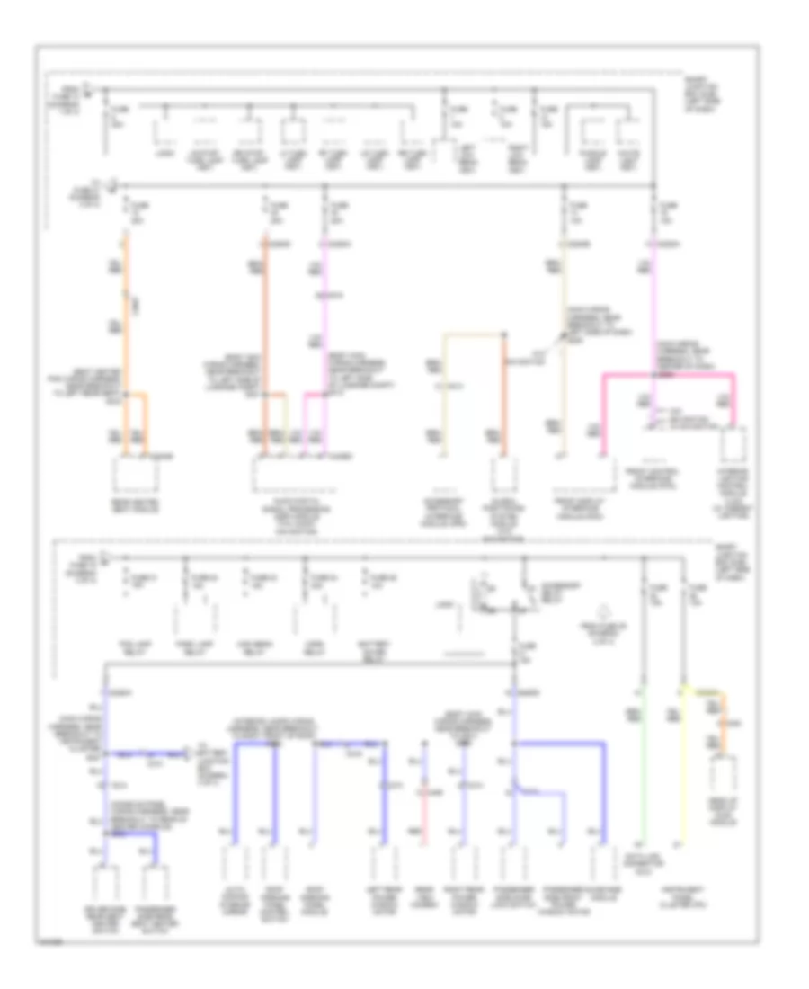 Power Distribution Wiring Diagram 3 of 4 for Lincoln MKS 2011