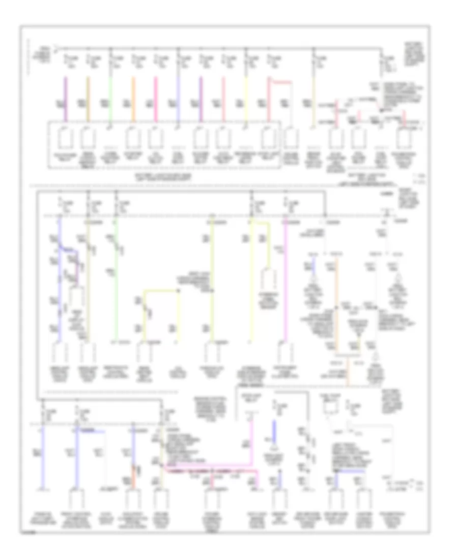 Power Distribution Wiring Diagram (4 of 4) for Lincoln MKS 2011