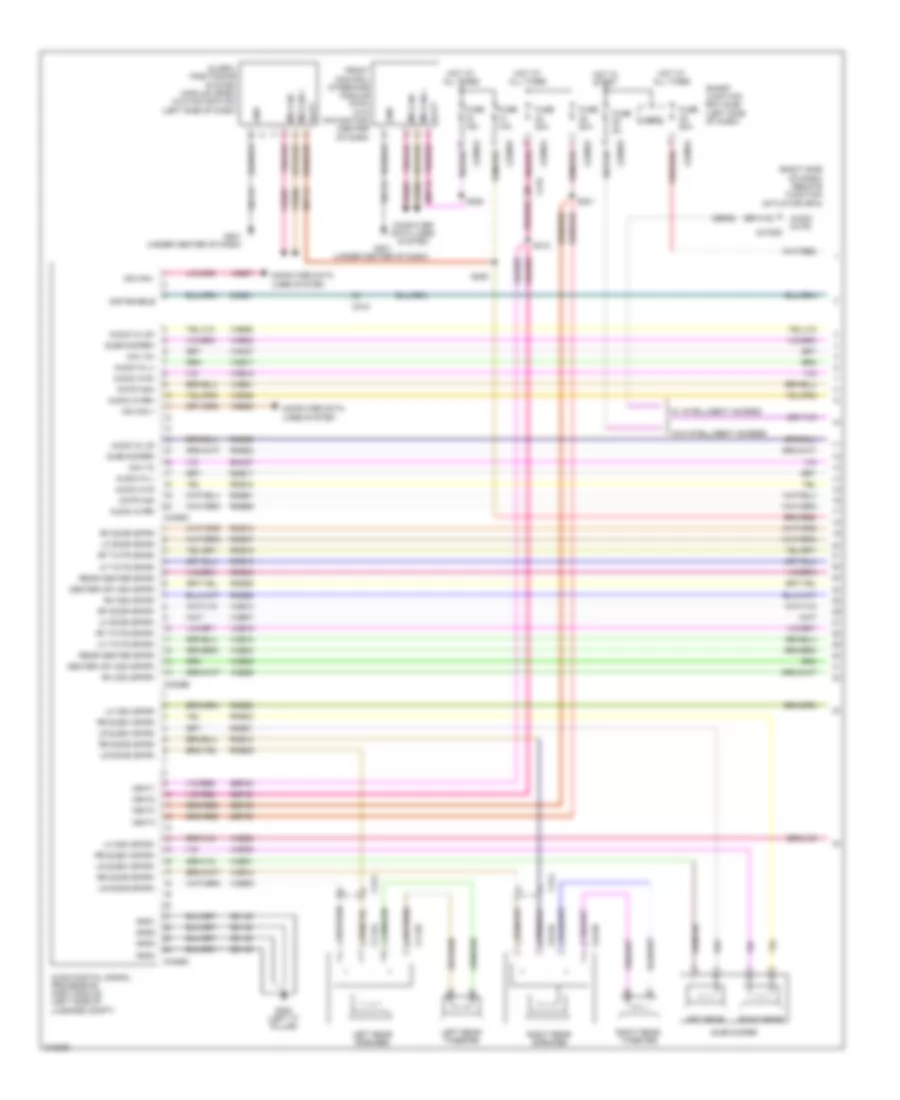 Radio Wiring Diagram 1 of 3 for Lincoln MKS 2011