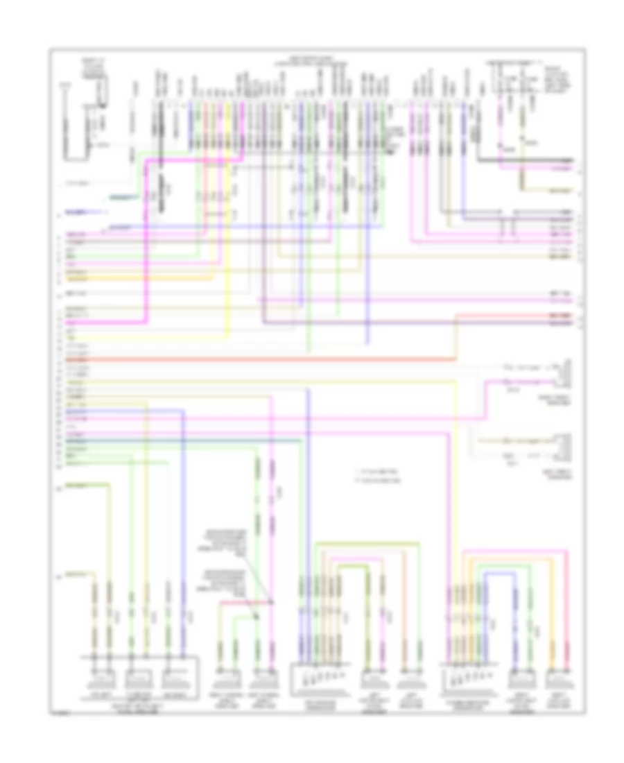 Radio Wiring Diagram (2 of 3) for Lincoln MKS 2011