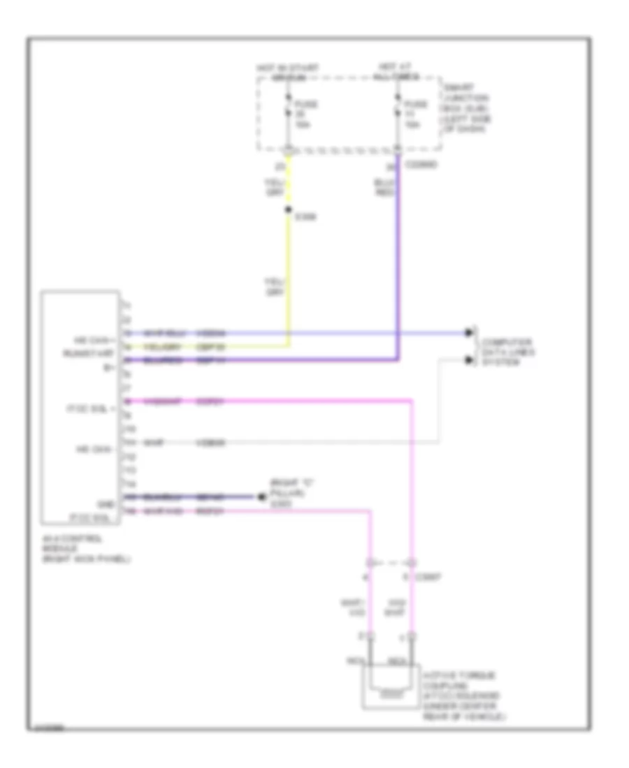3.7L, AWD Wiring Diagram for Lincoln MKS 2011