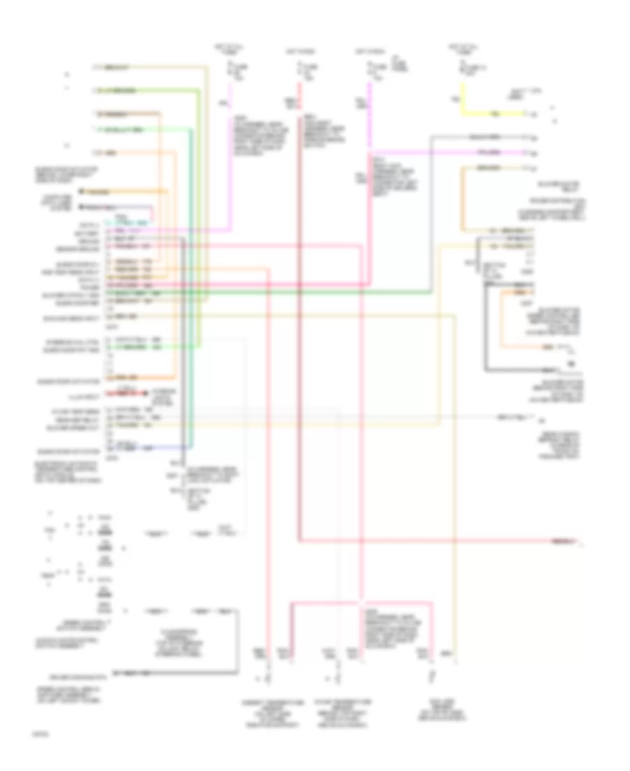Automatic A C Wiring Diagram 1 of 2 for Lincoln Continental 1999