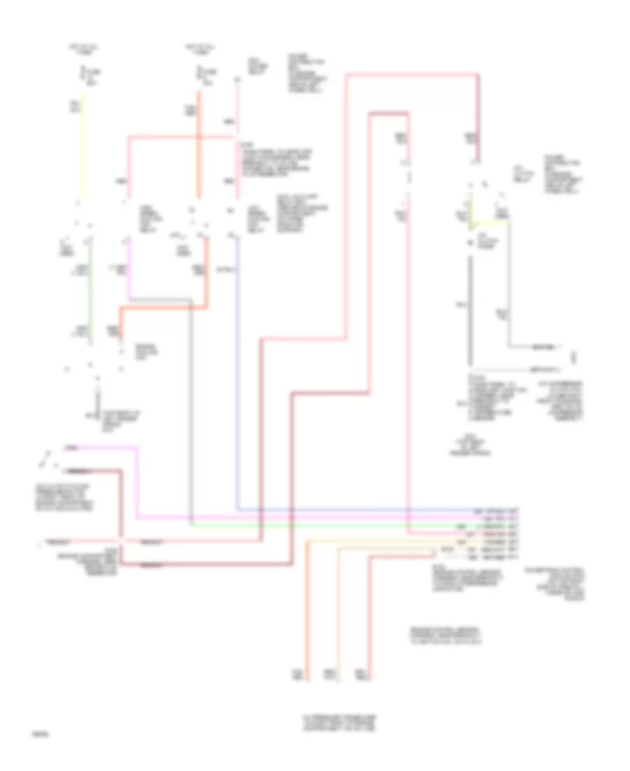 Automatic AC Wiring Diagram (2 of 2) for Lincoln Continental 1999