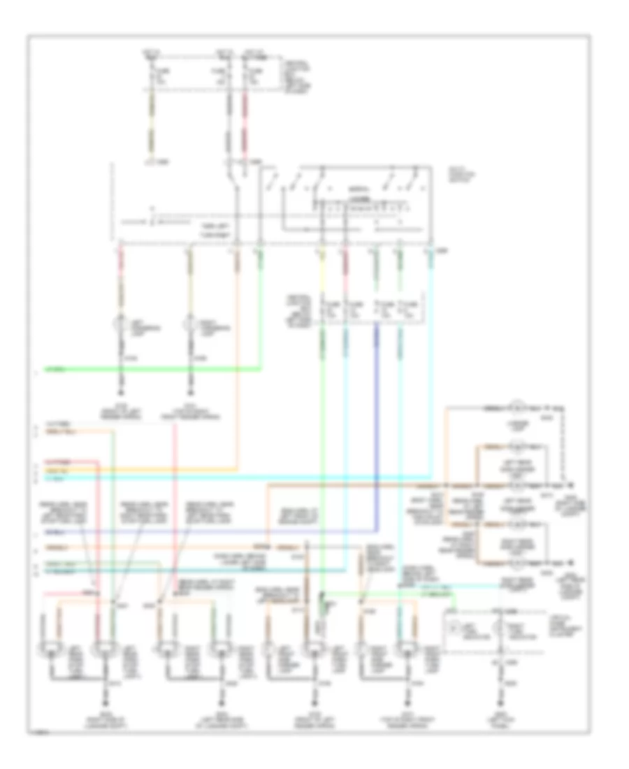 Exterior Lamps Wiring Diagram 2 of 2 for Lincoln Continental 1999