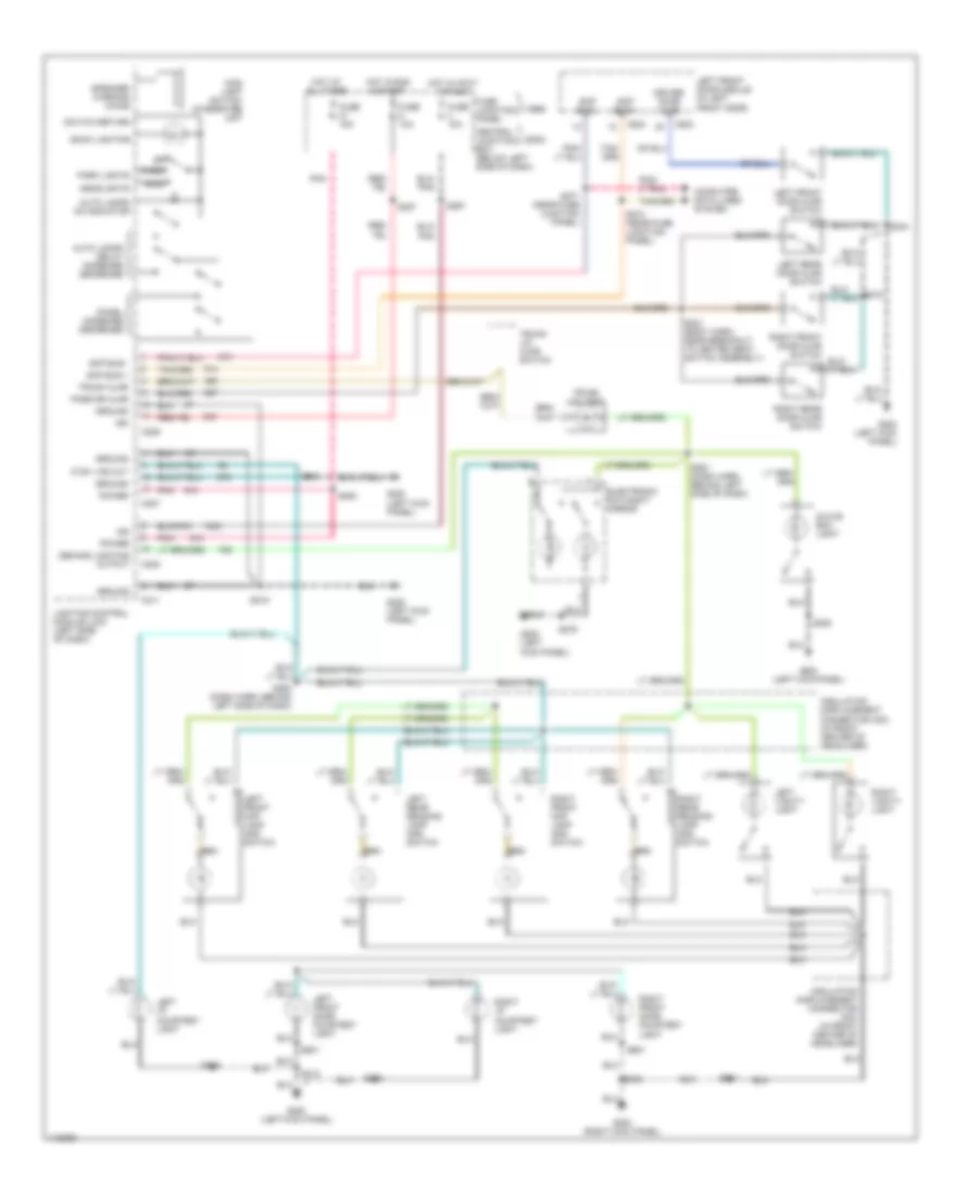 Courtesy Lamps Wiring Diagram for Lincoln Continental 1999