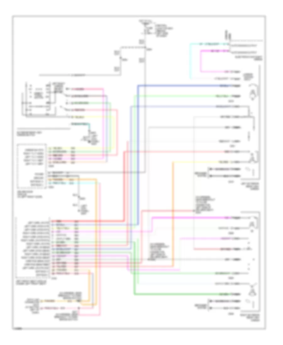Memory Mirrors Wiring Diagram for Lincoln Continental 1999