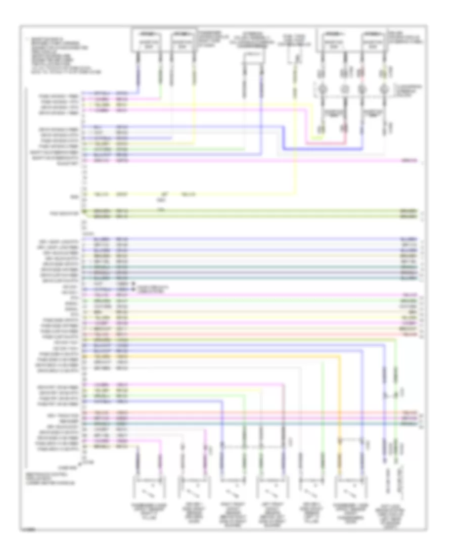 Supplemental Restraints Wiring Diagram 1 of 2 for Lincoln MKS EcoBoost 2011