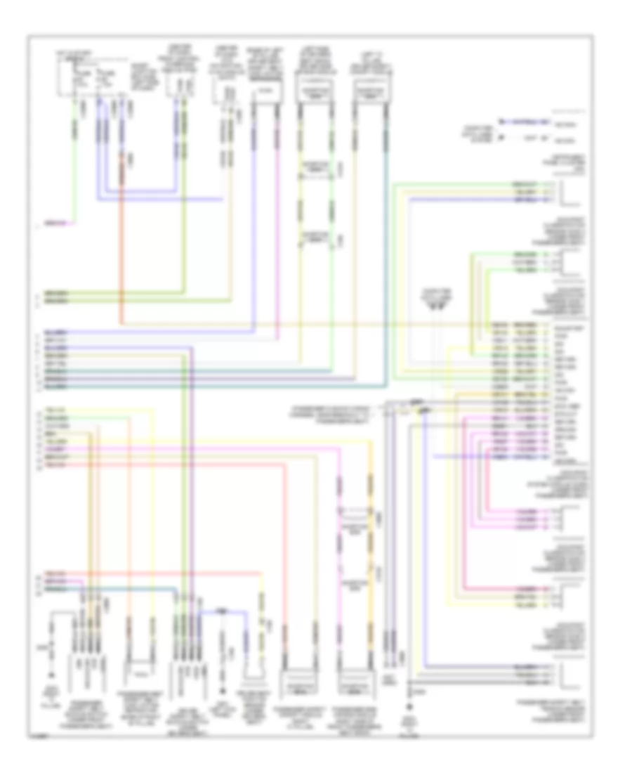 Supplemental Restraints Wiring Diagram 2 of 2 for Lincoln MKS EcoBoost 2011