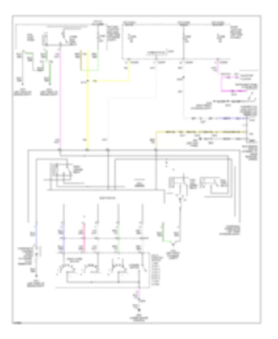 Электросхема стеклоочистителя, дворников и омывателя для Lincoln MKS EcoBoost 2011