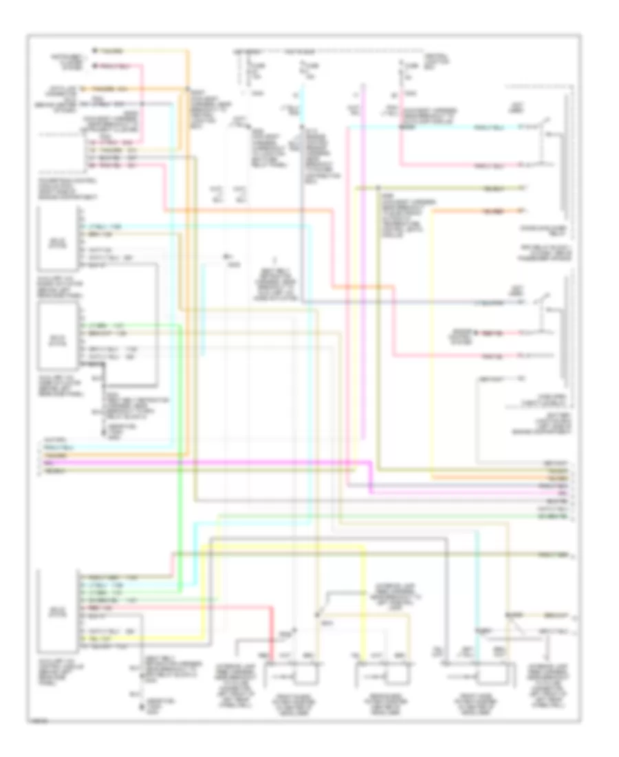Automatic A C Wiring Diagram 2 of 3 for Lincoln Navigator 1999