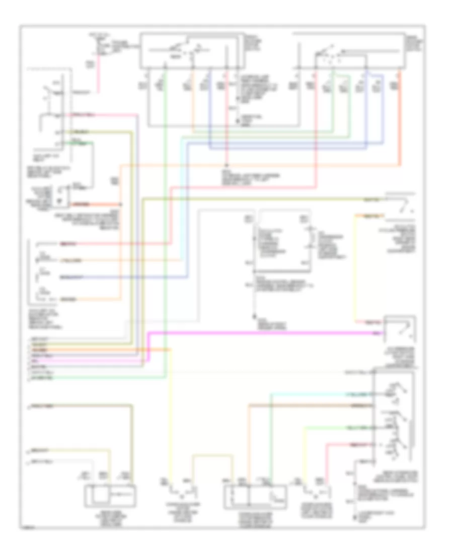 Automatic A C Wiring Diagram 3 of 3 for Lincoln Navigator 1999