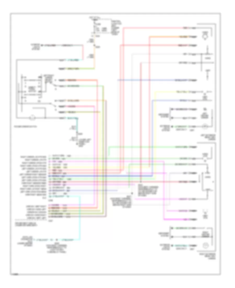 Memory Mirrors Wiring Diagram for Lincoln Navigator 1999