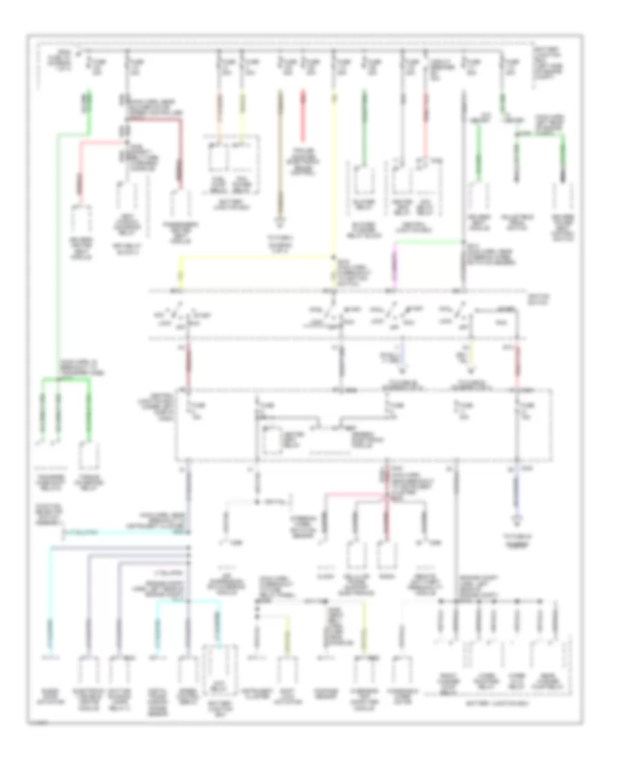 Power Distribution Wiring Diagram (2 of 4) for Lincoln Navigator 1999