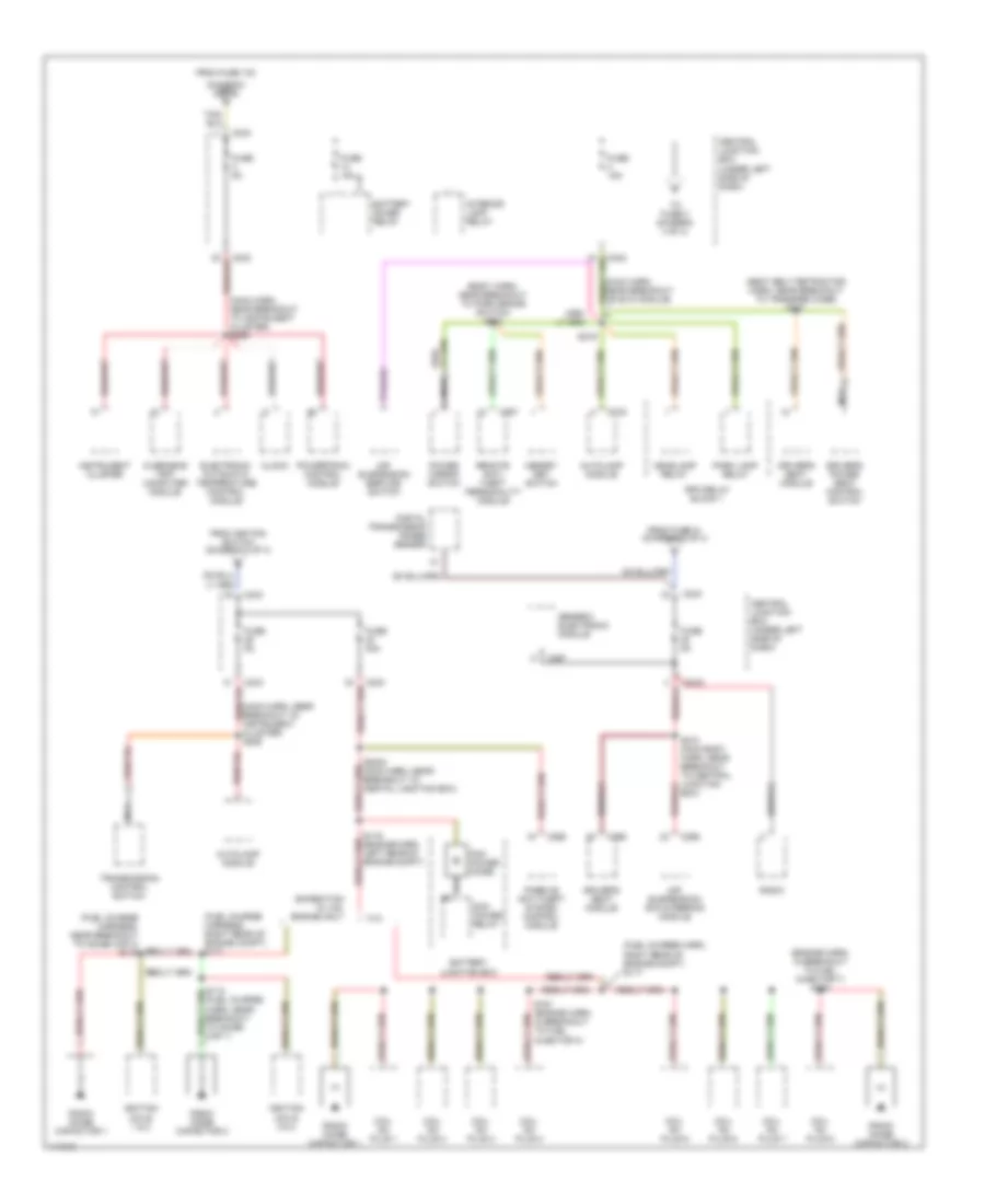 Power Distribution Wiring Diagram (3 of 4) for Lincoln Navigator 1999