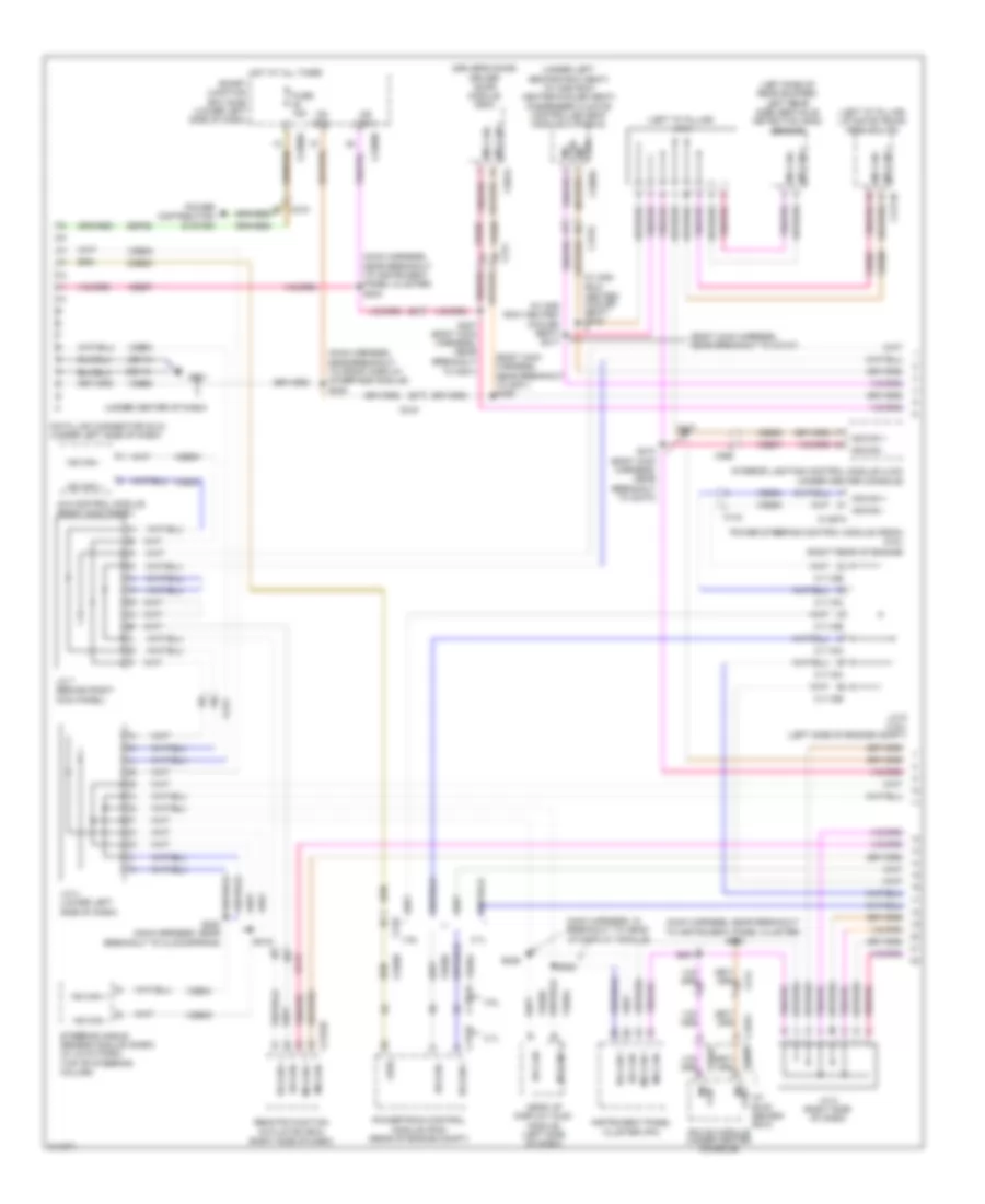 Computer Data Lines Wiring Diagram 1 of 2 for Lincoln MKT 2011