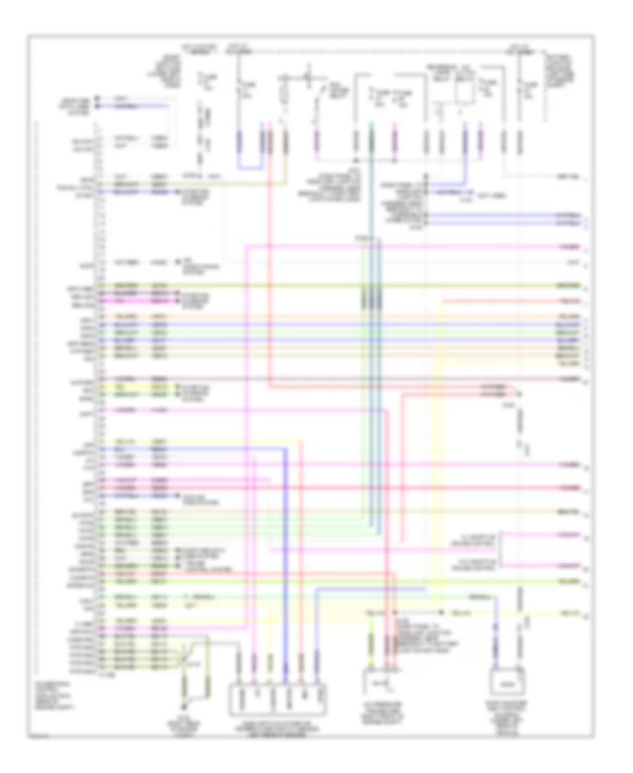 3.7L, Engine Performance Wiring Diagram (1 of 5) for Lincoln MKT 2011