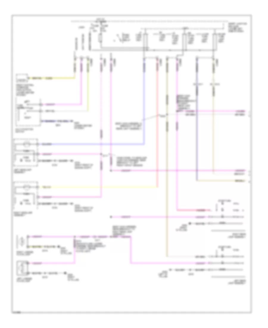 Exterior Lamps Wiring Diagram (1 of 2) for Lincoln MKT 2011