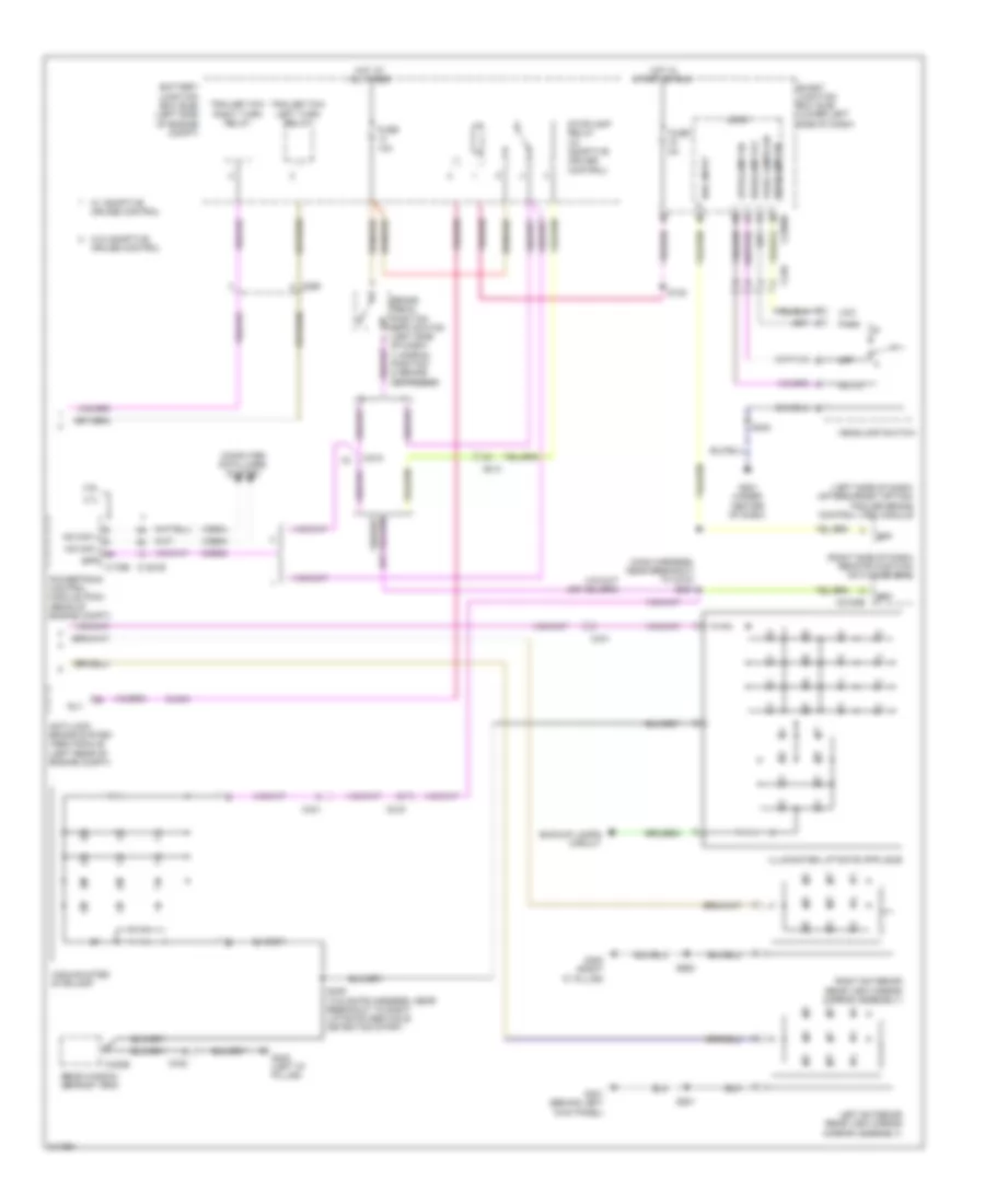 Exterior Lamps Wiring Diagram (2 of 2) for Lincoln MKT 2011