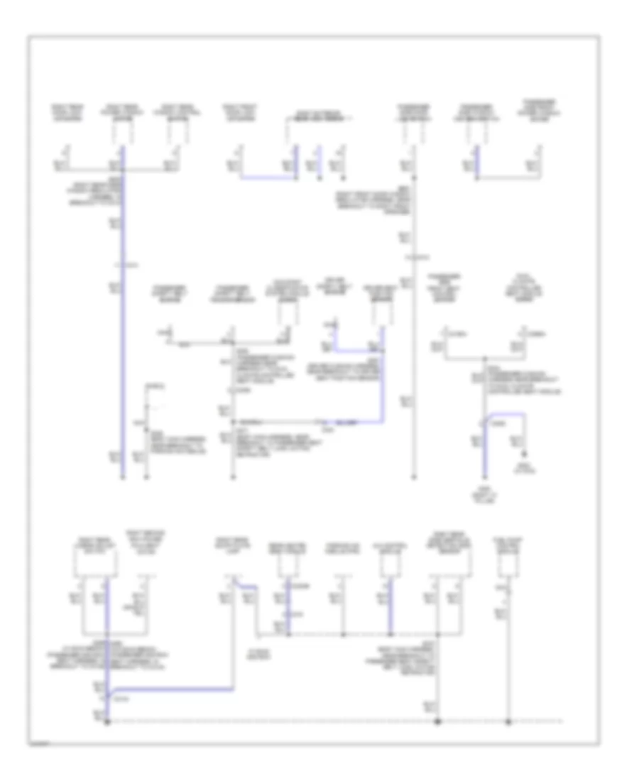 Ground Distribution Wiring Diagram (2 of 4) for Lincoln MKT 2011