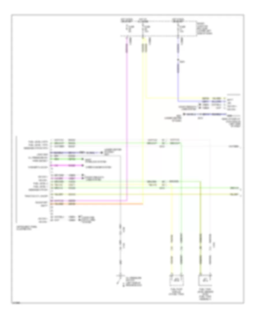 Instrument Cluster Wiring Diagram 1 of 2 for Lincoln MKT 2011