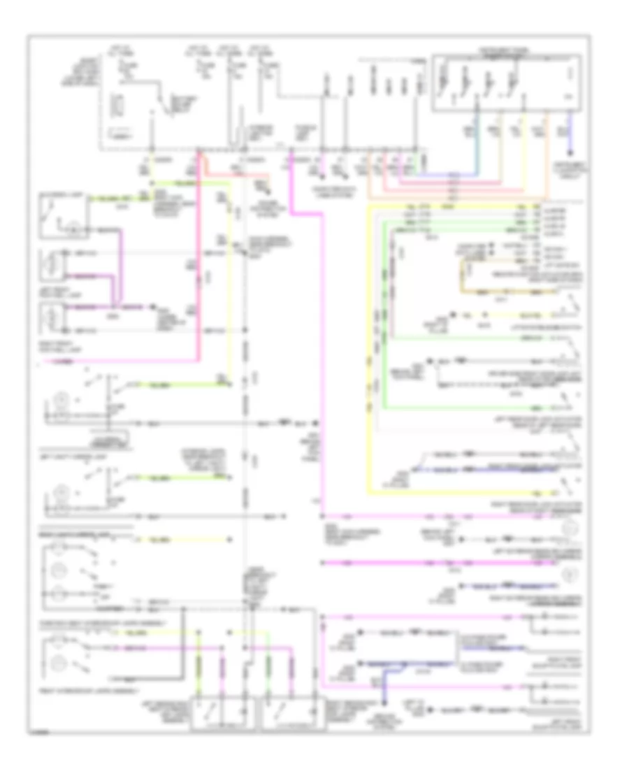 Courtesy Lamps Wiring Diagram (3 of 3) for Lincoln MKT 2011