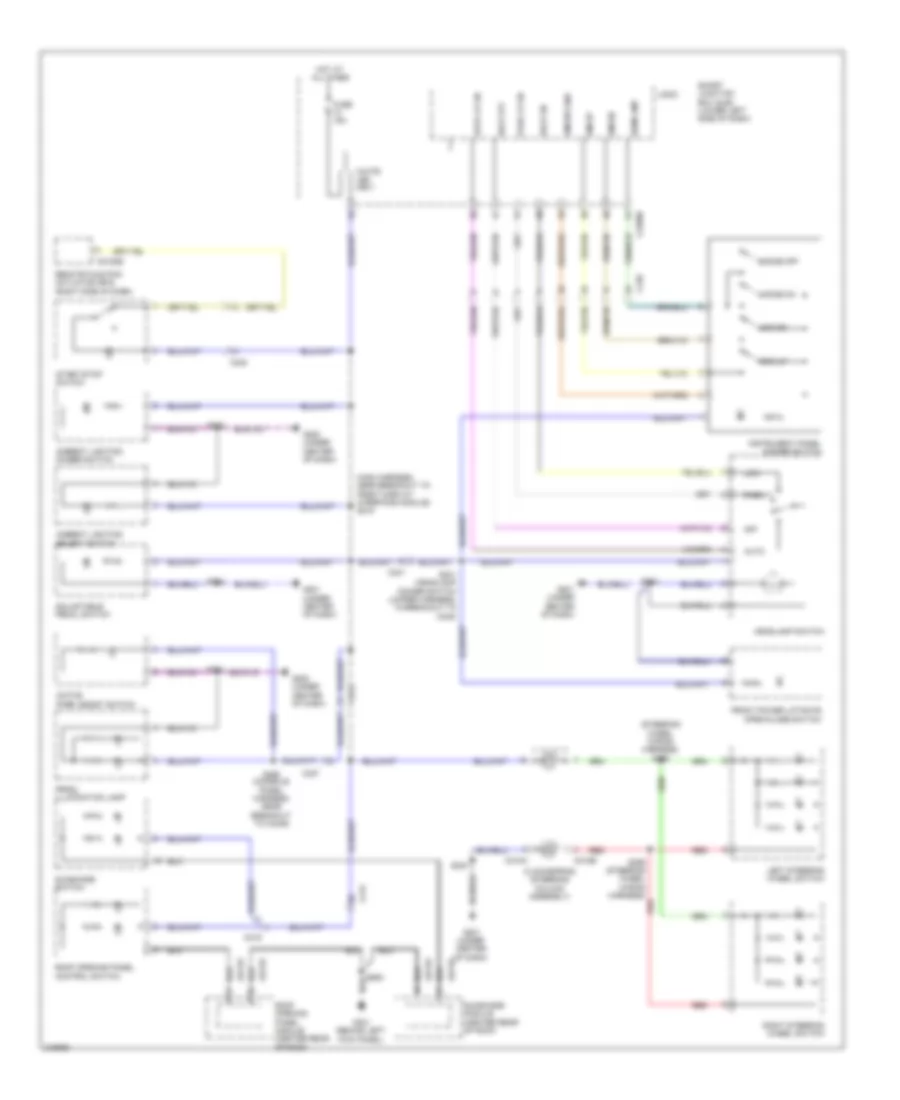 Instrument Illumination Wiring Diagram for Lincoln MKT 2011