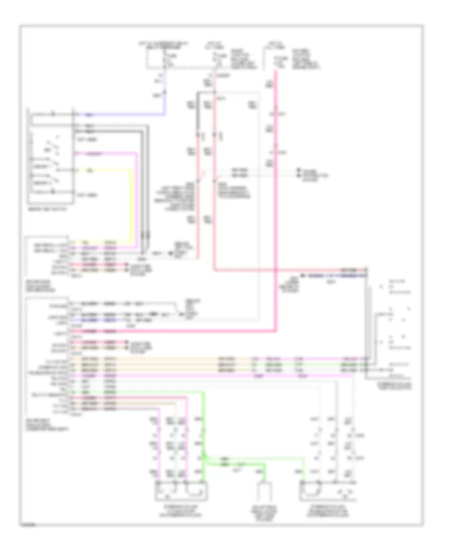 Steering Column Memory Wiring Diagram for Lincoln MKT 2011