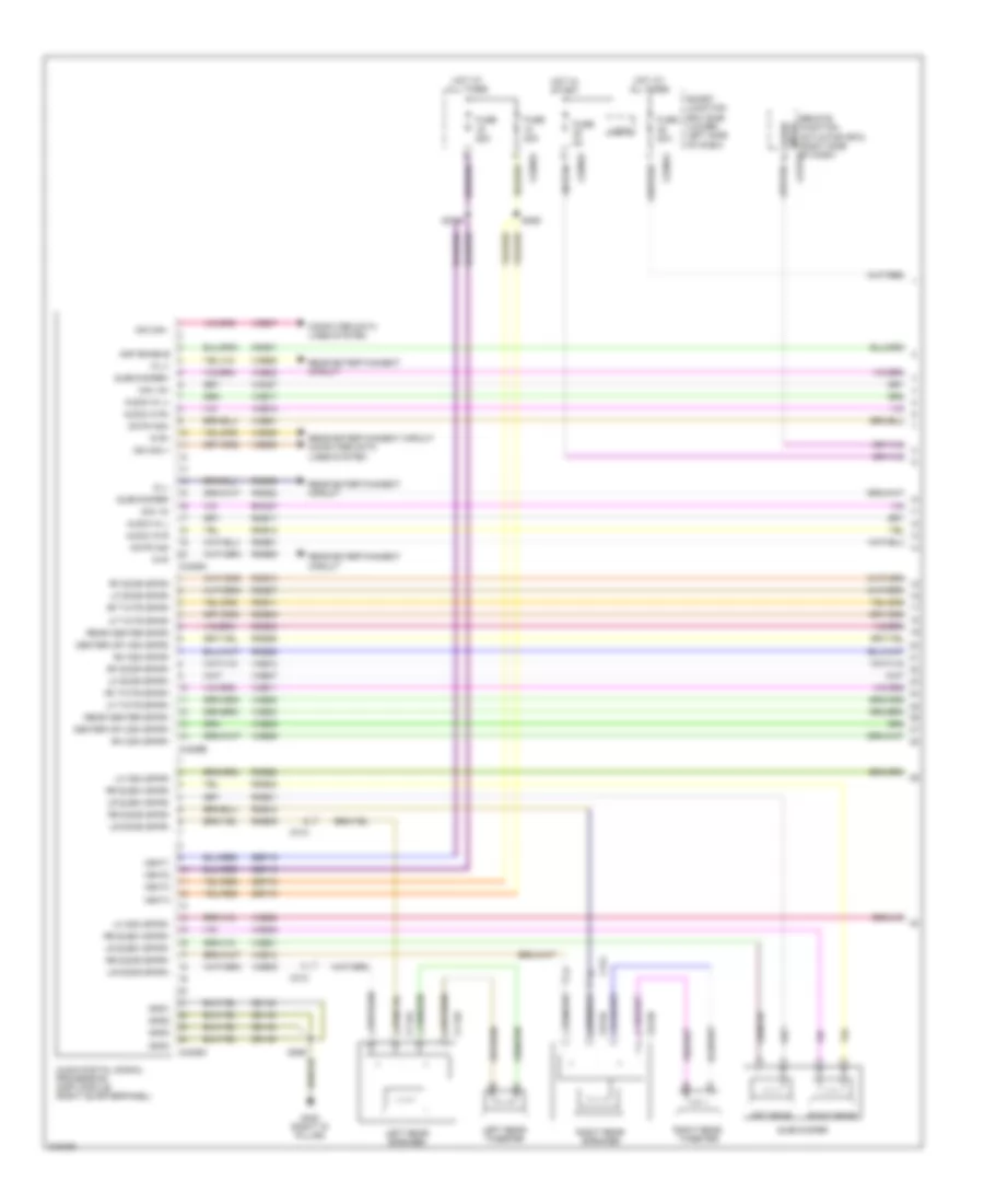 Navigation Wiring Diagram 1 of 3 for Lincoln MKT 2011