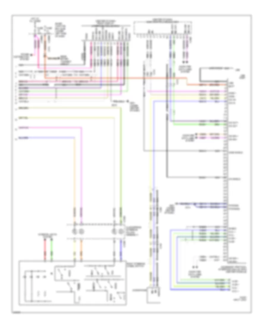Navigation Wiring Diagram 3 of 3 for Lincoln MKT 2011