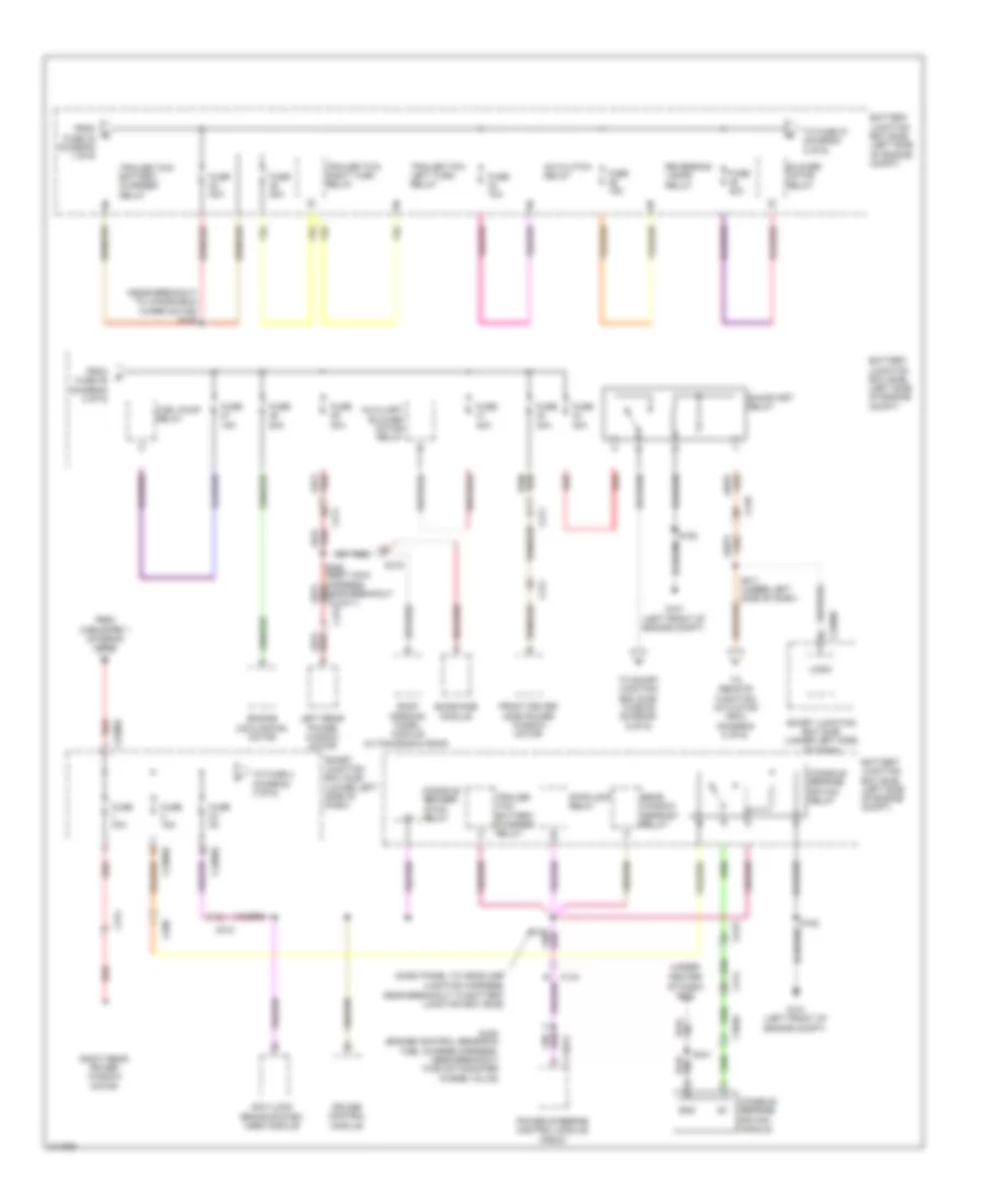 Power Distribution Wiring Diagram (2 of 6) for Lincoln MKT 2011