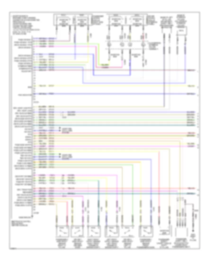 Supplemental Restraints Wiring Diagram 1 of 2 for Lincoln MKT 2011
