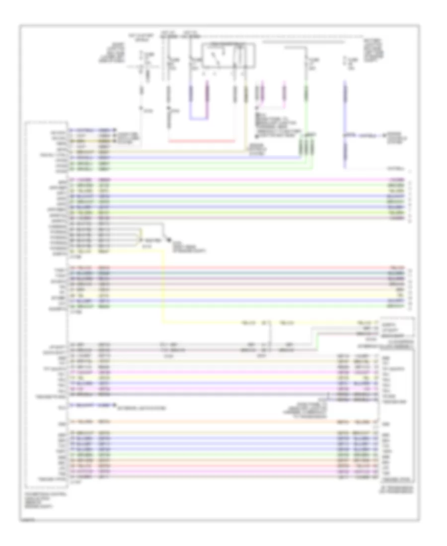 3.7L, AT Wiring Diagram (1 of 2) for Lincoln MKT 2011