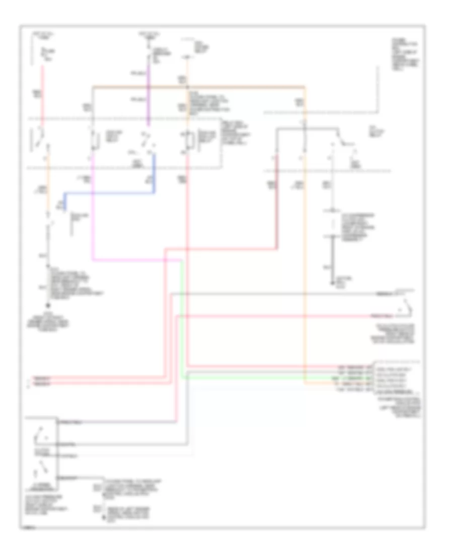 Automatic A C Wiring Diagram 2 of 2 for Lincoln Town Car Cartier 1999