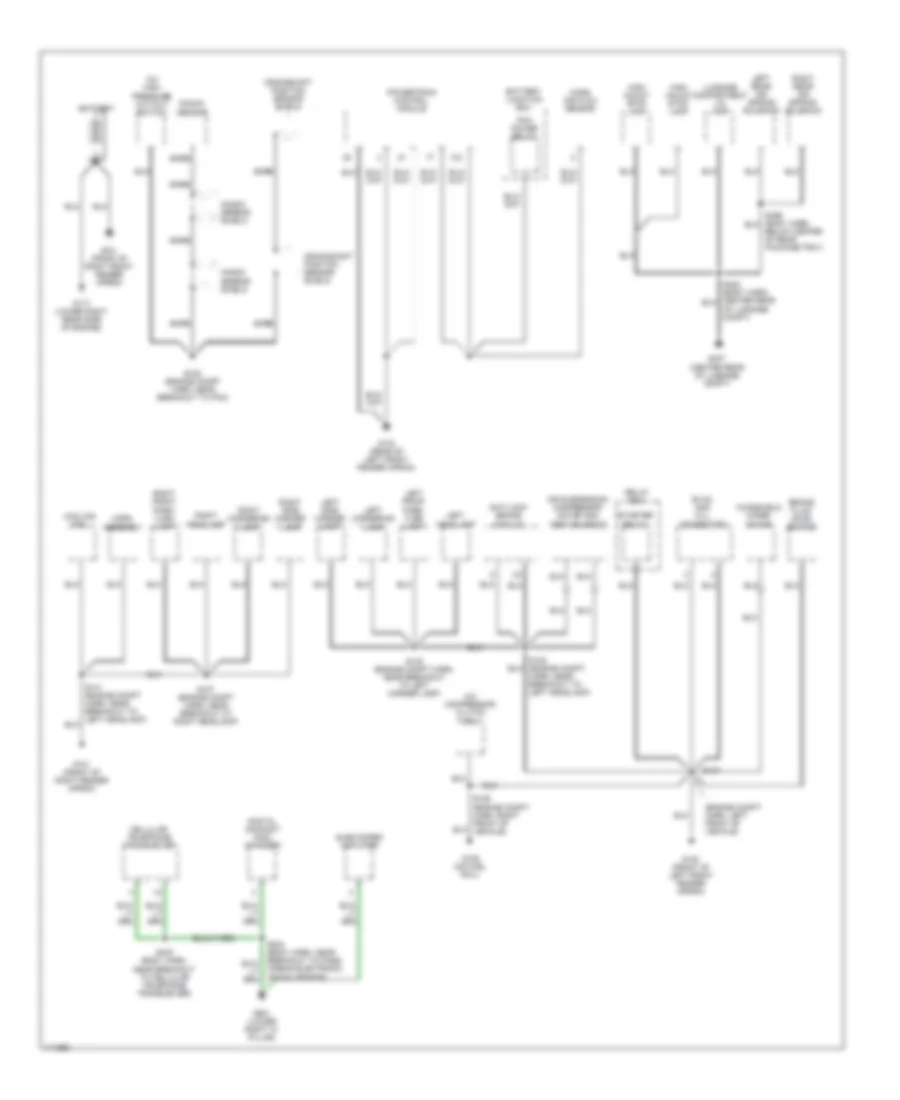 Ground Distribution Wiring Diagram 1 of 3 for Lincoln Town Car Cartier 1999