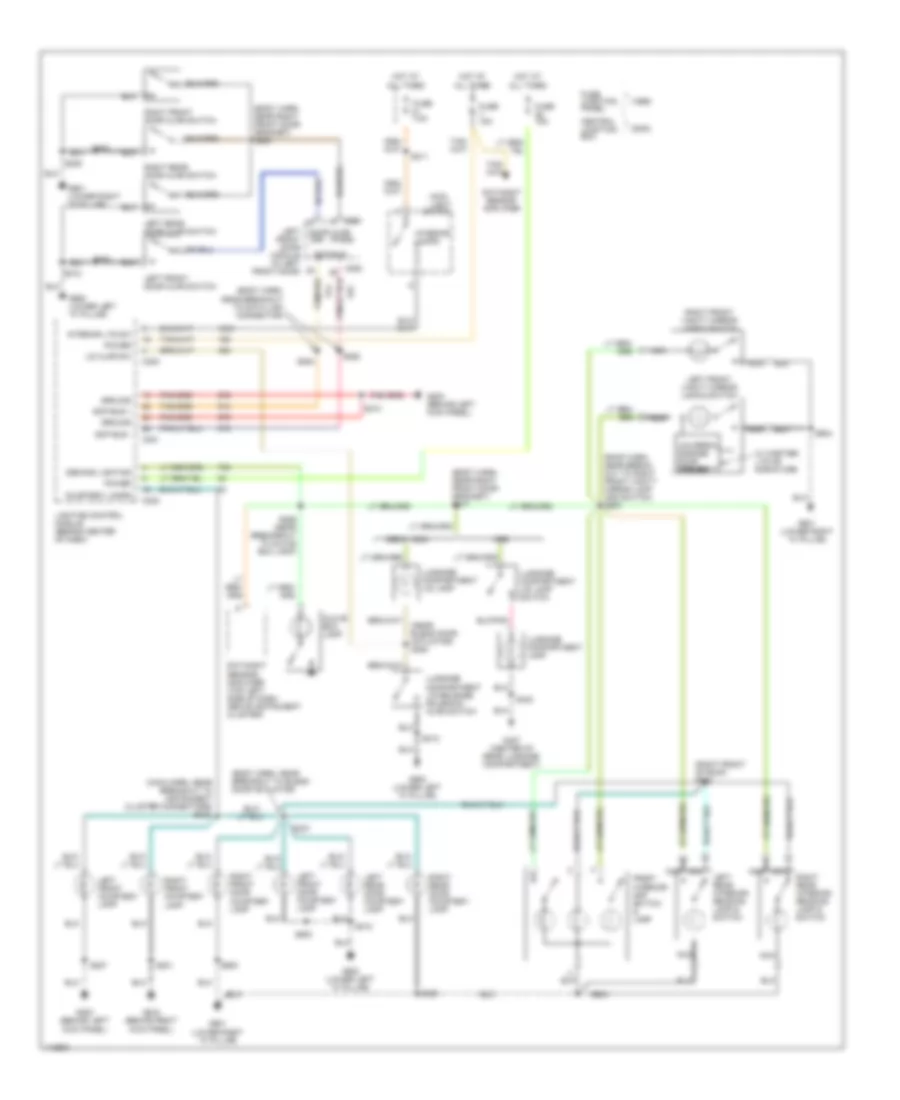 Courtesy Lamps Wiring Diagram for Lincoln Town Car Cartier 1999