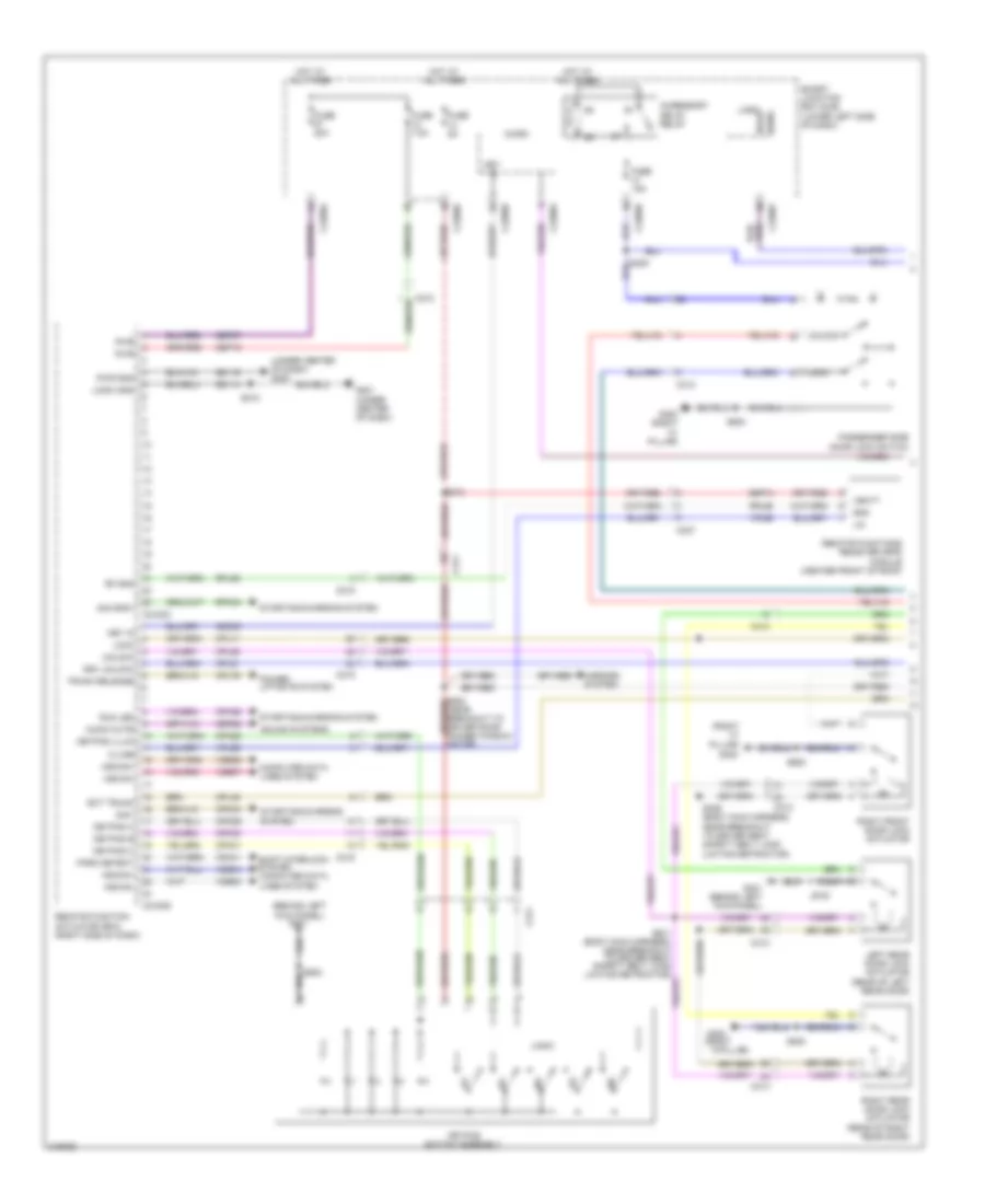 Forced Entry Wiring Diagram 1 of 2 for Lincoln MKT EcoBoost 2011