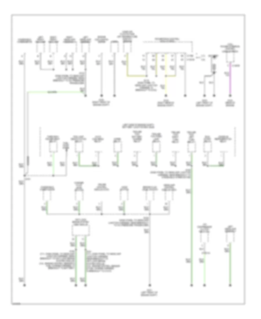 Ground Distribution Wiring Diagram 1 of 4 for Lincoln MKT EcoBoost 2011