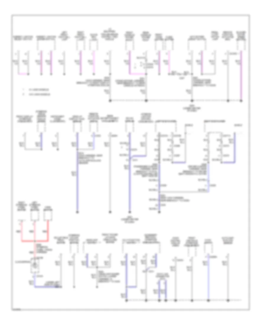 Ground Distribution Wiring Diagram 3 of 4 for Lincoln MKT EcoBoost 2011