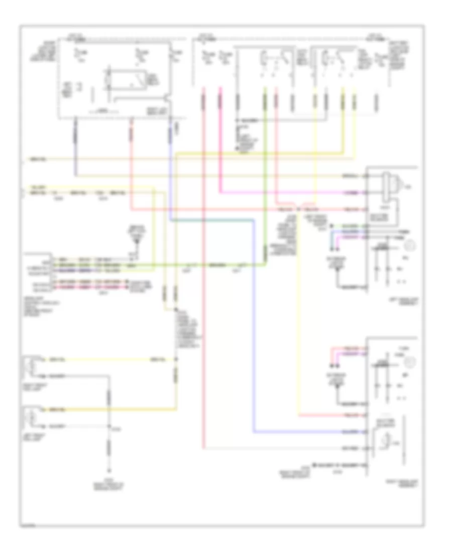 Headlights Wiring Diagram without Adaptive Headlamps 2 of 2 for Lincoln MKT EcoBoost 2011