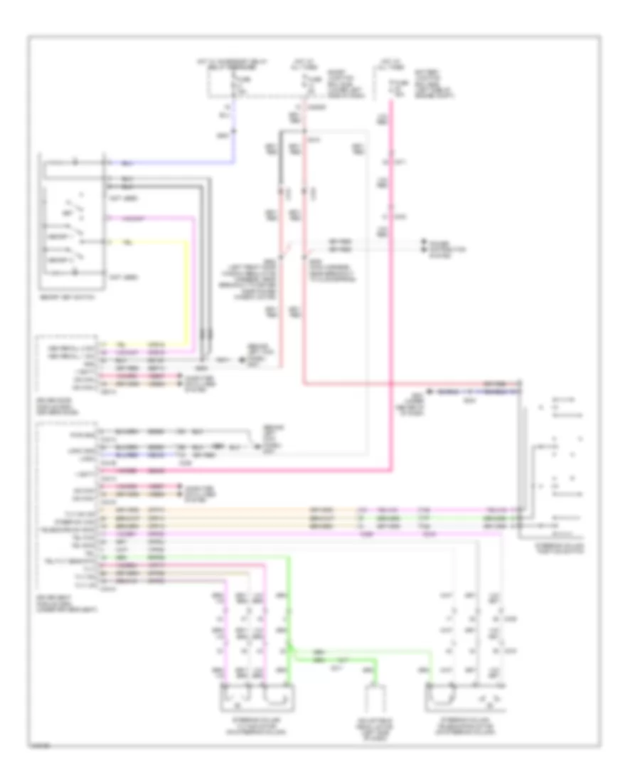 Steering Column Memory Wiring Diagram for Lincoln MKT EcoBoost 2011