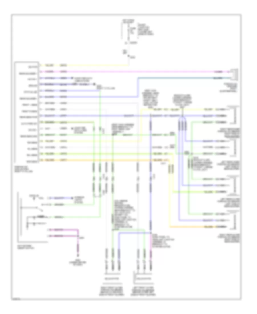 Parking Assistant Wiring Diagram for Lincoln MKT EcoBoost 2011