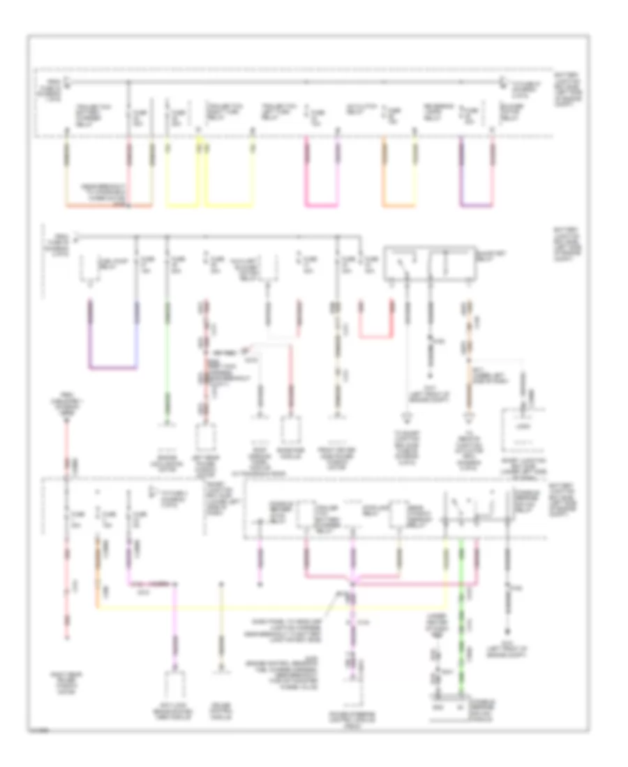 Power Distribution Wiring Diagram 2 of 6 for Lincoln MKT EcoBoost 2011